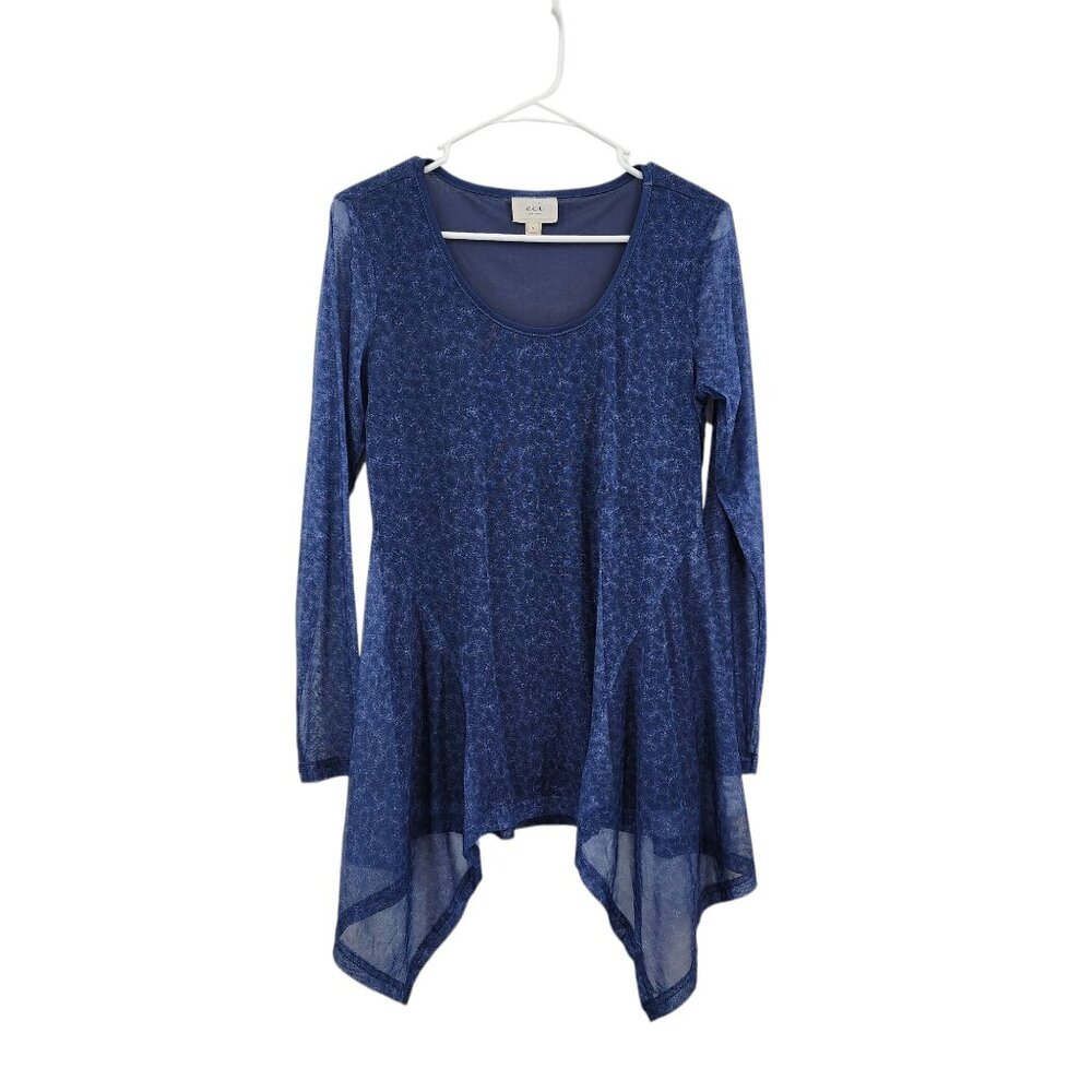 Eci Vintage Women's Asymmetrical Long Sleeves Fairycore Top - M